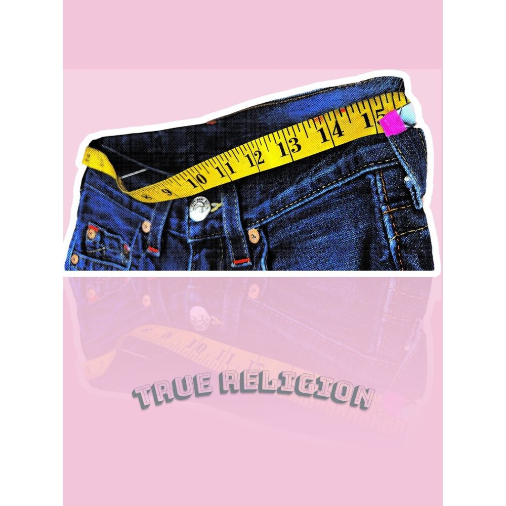 True Religion Womens Jeans 27 Blue Denim Made In USA 100% Cotton - Picture 4 of 16